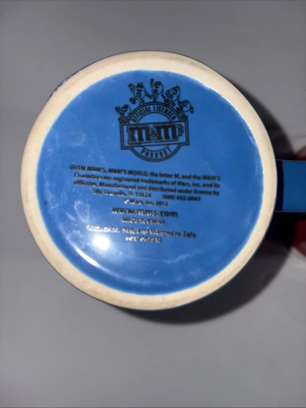M&M'S Blue and Red Character Ceramic Coffee Mugs